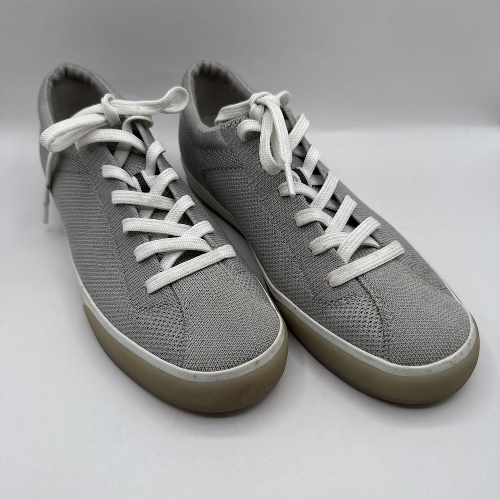 Rothys The Lace Up Shoes Storm Gray Knit Breathable‎ Womens Size 9